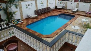 Piscina com Revestimento em Fibra de Vidro substituindo o vinil